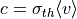 c = \sigma_{th} \langle v \rangle